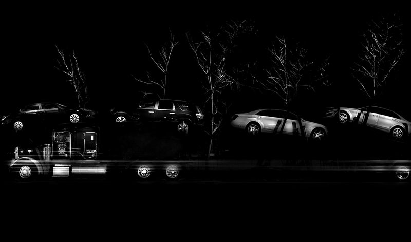 Illustration for article titled These Gorgeous Black And White Photos Turn Truckstops Into Art